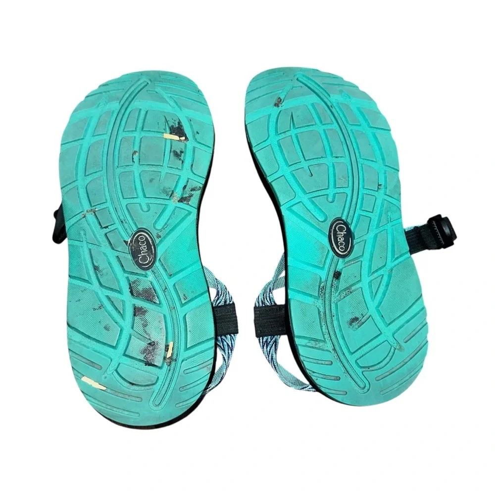Chaco ZX2 Classic Sandals Women’s Size 10 Blue Teal Toe Loop Hiking Outdoor